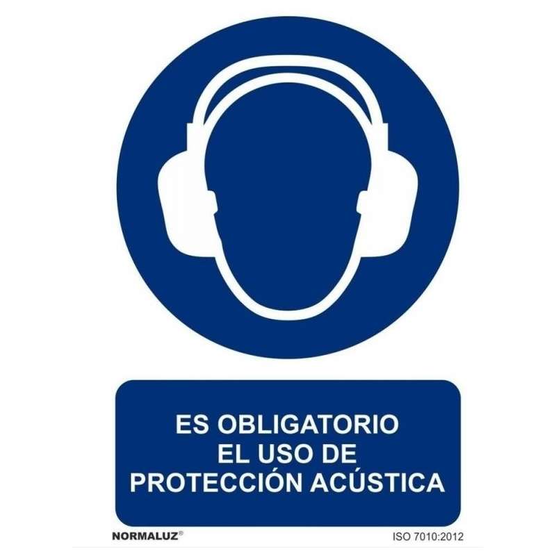 Señal RD25615 "Obligatorio Protección Acústica" 150x200 NORMALUZ