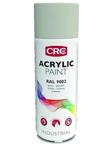 Pintura Spray Acrilic RAL 9002 Blanco Grisaceo 400ml 31076 CRC