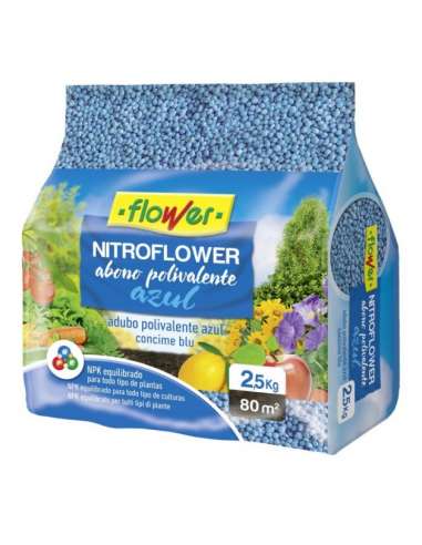 Abono NitroFlower Polivalente Azul 2´5Kg FLOWER