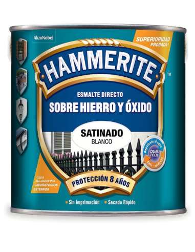 Esmalte Blanco Satinado 2´5L HAMMERITE