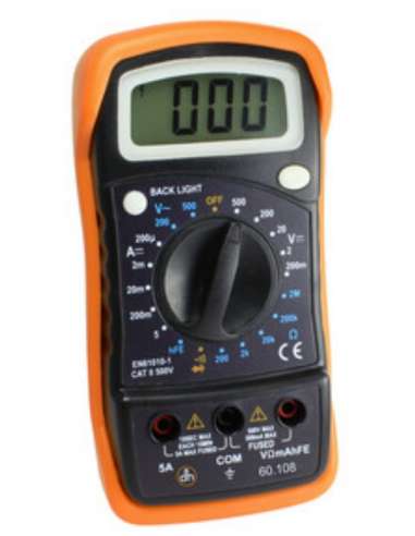 Tester Multimetro Digital 60108 ELECTRO DH