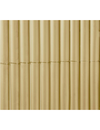 Cañizo Plástico Media Caña 1.5x5 Bambú