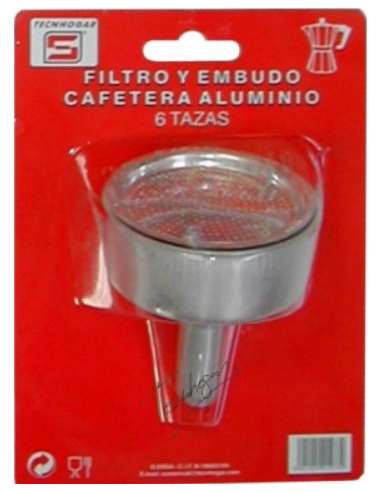 Embudo y Filtro Cafetera 6 Tazas 01477