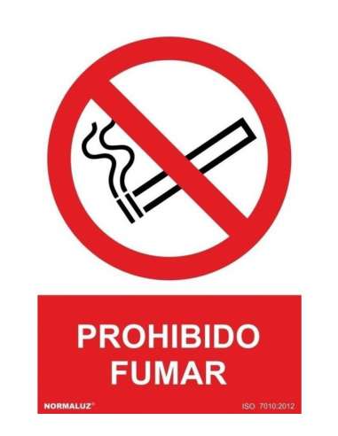 Señal RD40000 "Prohibido Fumar" 21x30 NORMALUZ