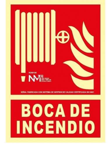 Señal RD00108 "Boca Incendio" 210x300 NORMALUZ
