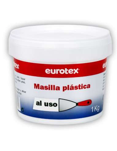 Masilla Plástica Blanca 1Kg EUROTEX