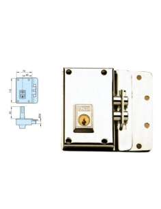 Cerradura Seguridad 10 0 70 Niquel Izquierda YALE