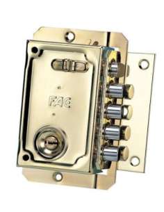 Cerradura Seguridad S 90 Dorada Derecha FAC