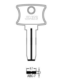 ABC 7 Llave Alpaca Seguridad JMA
