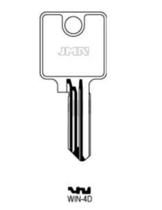 WIN 4D Llave Alpaca Seguridad Puntos JMA