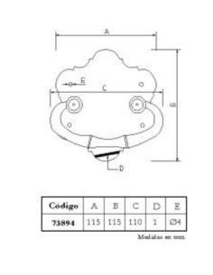 Asa Arcón Plana 73894 IMEX EL ZORRO 2
