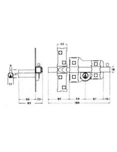 Cerrojo 306/L 115 Izquierda Pintado FAC 2