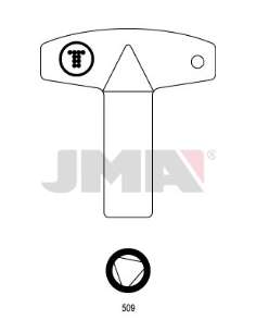 509 9´5 Llave Cierre Plástico Triangular JMA