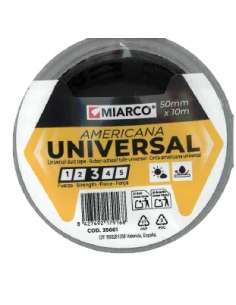 Cinta Americana Plata 50mmx10m 35661 MIARCO