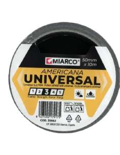 Cinta Americana Negra 50mmx10m 35662 MIARCO