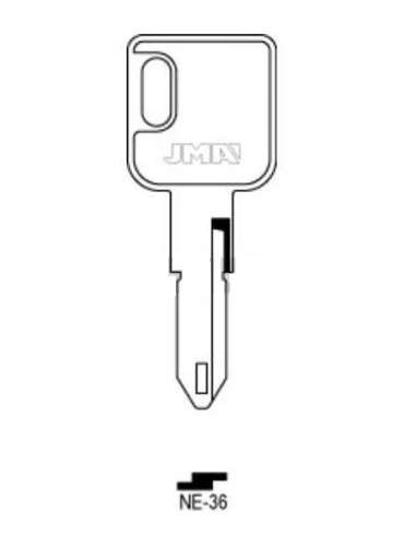 NE 36P Llave Acero Cabeza Plástico JMA