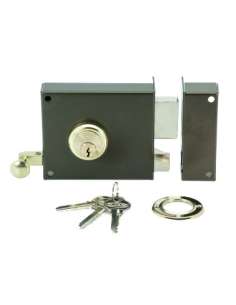 Cerradura Sobreponer 125 100 Perfil Europeo Izquierda ILARGI