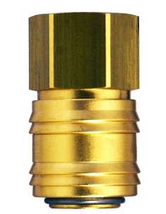 Enchufe Hembra 1/4" Latón 11010420 SAGOLA