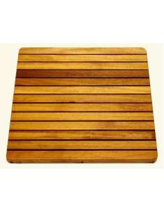 Baldosa Antideslizante Madera Teka Cuadrada 50x50 CAT MADER