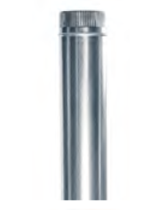 Tubo Estufa 200mm 0´8 Galvanizado Liso TG20008 EXOJO