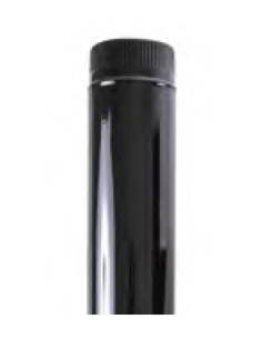 Tubo Estufa 175mm 0´8 Negro Vitrificado TV175 EXOJO