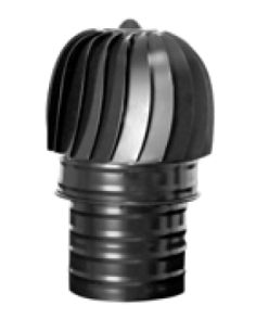 Sombrero Extractor 250mm Negro Vitrificado EV250 EXOJO