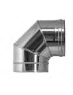 Codo para Pellet 80mm 90º Inox PIC08090 EXOJO
