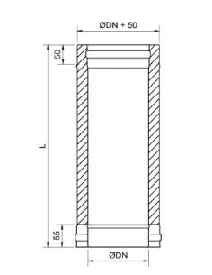 Tubo Estufa 150mm Doble Pared 0´5m Negro EXMRV150 EXOJO 2