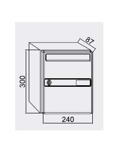 Buzón Vertical VENUS Blanco 14414 BTV 2