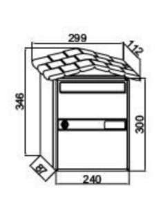Buzón Exterior CHALET Verde 02101 BTV 2