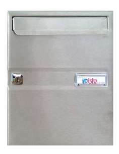 Buzón Vertical VENUS Negro Inox Satinado 14406 BTV