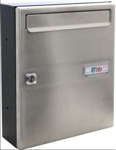 Buzón Vertical VENUS Negro Inox Satinado 14406 BTV 2