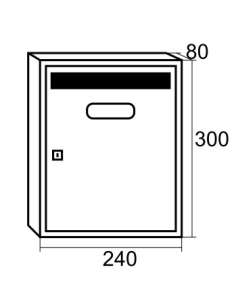 Buzón Vertical TEIDE Inoxidable Mate 15828 BTV 2