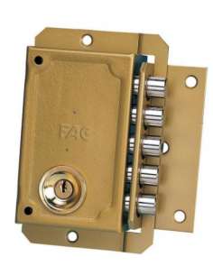 Cerradura Seguridad S 90C Bombillo 70 Derecha Dorada FAC