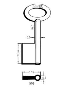 51 G Llave Gorja Latón y Otros JMA