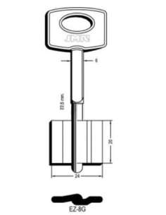 EZ 8G Llave Gorja Latón JMA