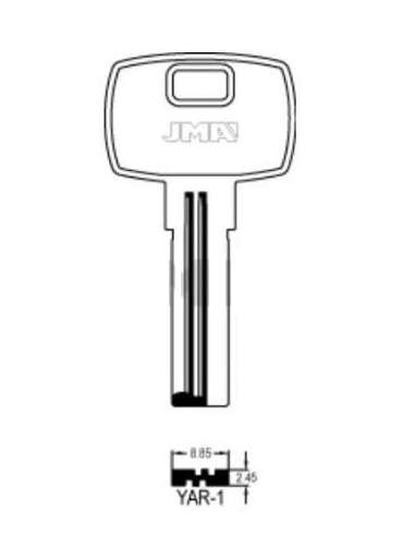 YAR 1 Llave Alpaca Seguridad Puntos JMA