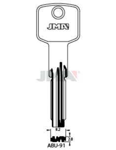 ABU 91 Llave Latón Seguridad Puntos JMA