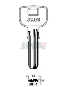 MH 1 Llave Latón Seguridad Puntos