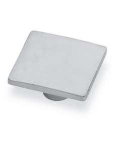 Pomo 8101 038 Niquel Cepillado 80X80 ESTAMP