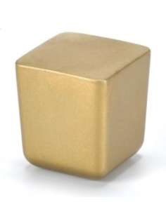 Pomo 8151 020 Oro Cepillado 25X25 ESTAMP