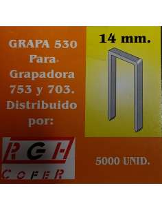 Grapas 530 14mm (5000 Unidades) COFER