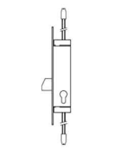 Cerradura 2231203AI 3 Puntos Aluminio TESA 2