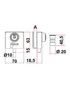 Cerradura Cristal VP Inox SAG 2