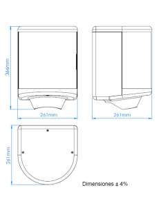Dispensador Bobina Blanco DT0303 MEDICLINICS 2