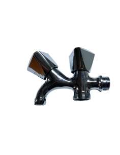 Grifo Lavavajillas Doble Toma 1/2-3/4-3/4" 6102