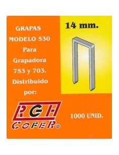Grapas 530 14mm (1000 Unidades) COFER