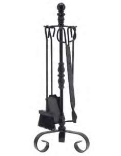 Juego Chimenea 4 Piezas Macolla Fundido 35021 FLORES Y...