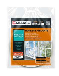 Burlete PVC Marrón 9mmx6m MIARCO