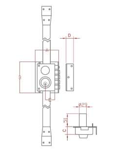 Cerradura Alta Seguridad 5540 3 Puntos Izquierda Pintada... 2